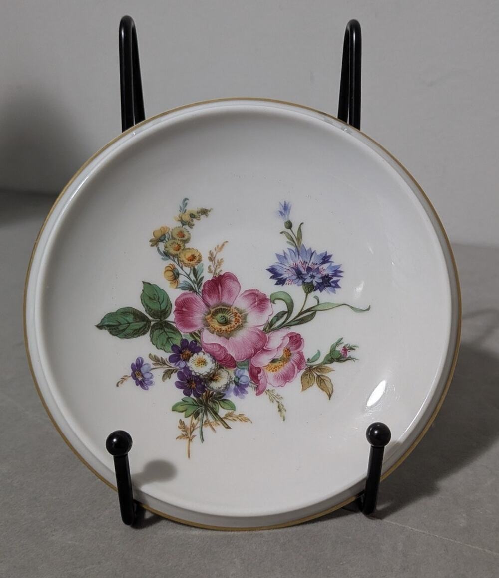Vintage Rosenthal Germany Queens Bouquet Fine Porcelain 5" Plate Trinket Dish